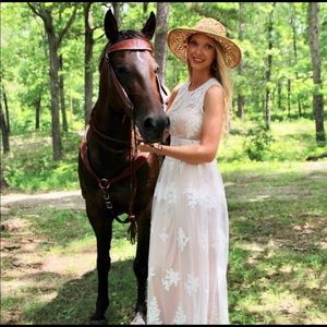 Bhldn bridal lace dress size 6